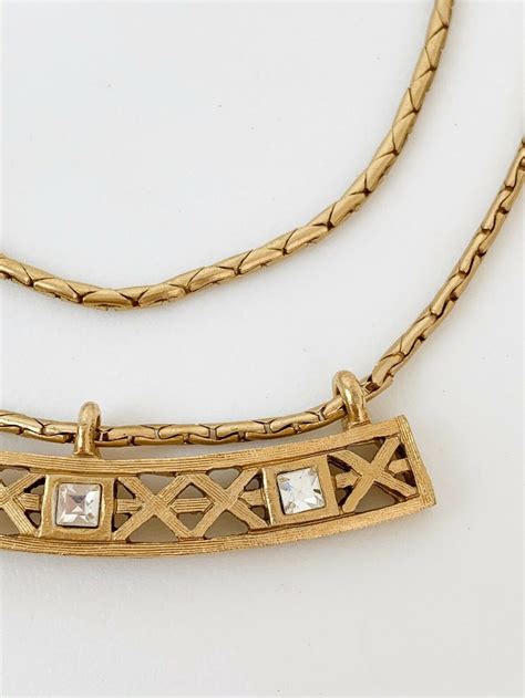 givenchy g necklace free shipping|Givenchy gold tone necklace.